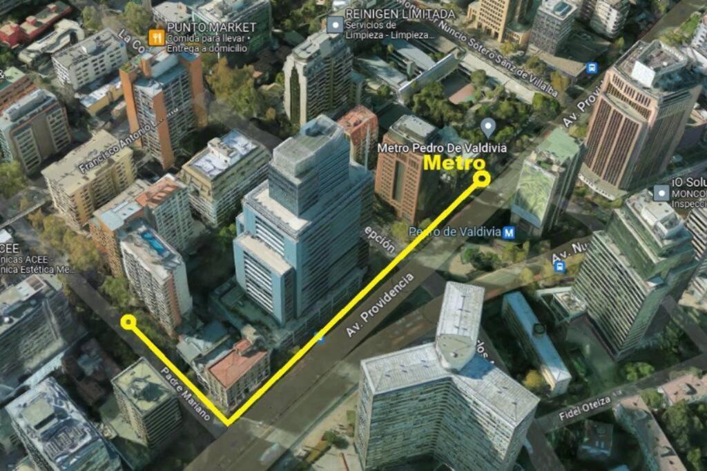 Providencia A Pasos Del Metro Pedro De Valdivia Daire Santiago Dış mekan fotoğraf